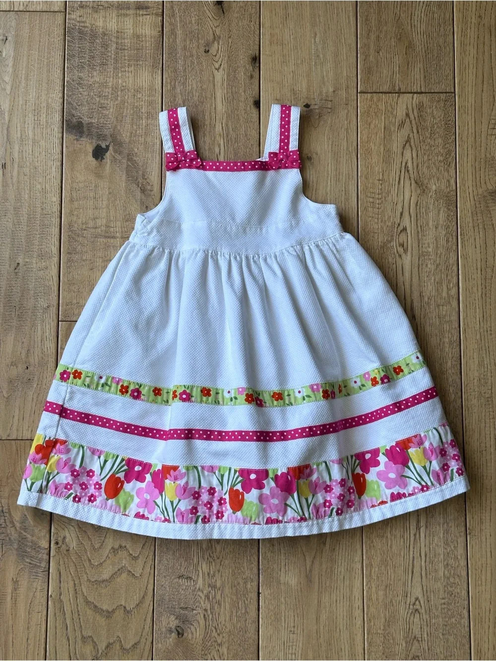 Gymboree Dot Blossom Stripe Pique Dress size 3T